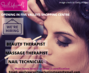 Beauty Therapists for Beauty and Wellness Centre In Stroud